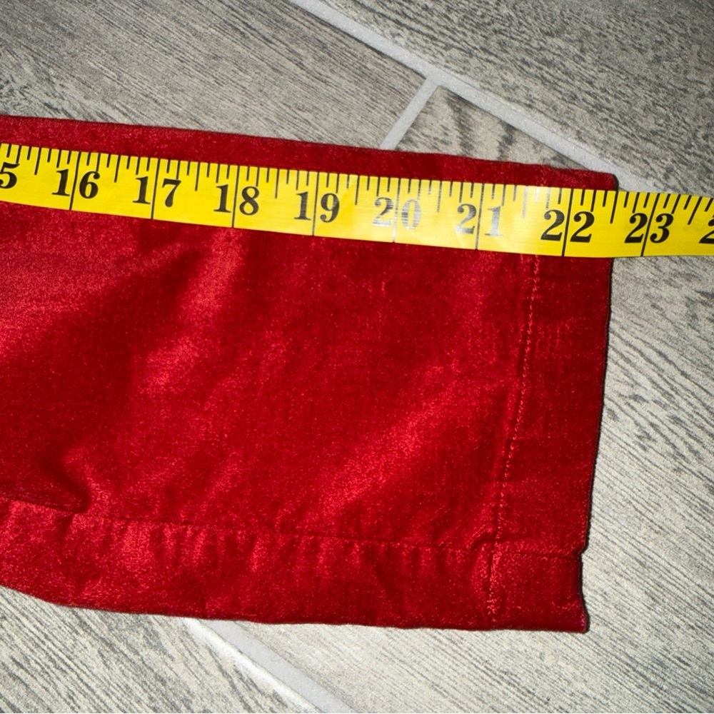 Chico’s Allure Velvet Blazer Women’s 2 Red Single Breasted One Button Office - Picture 9 of 10